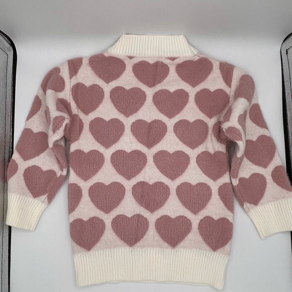 Pearl Heart Sweater with Pearl Accents 3T - Picture 2 of 3